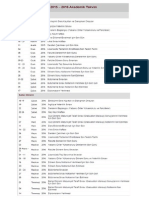 Cyprus International University Calender