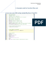 Lesson 9 Handout - Example Code For Function Files and ODE Solver M-File That Calls ODE Using Projectile - Fun.m' Function