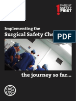 Implementing The Surgical Safety Checklist The Journey So Far 2010.06.21 FINAL