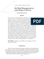 Liquidity Risk Management in Islamic Banks a Survey