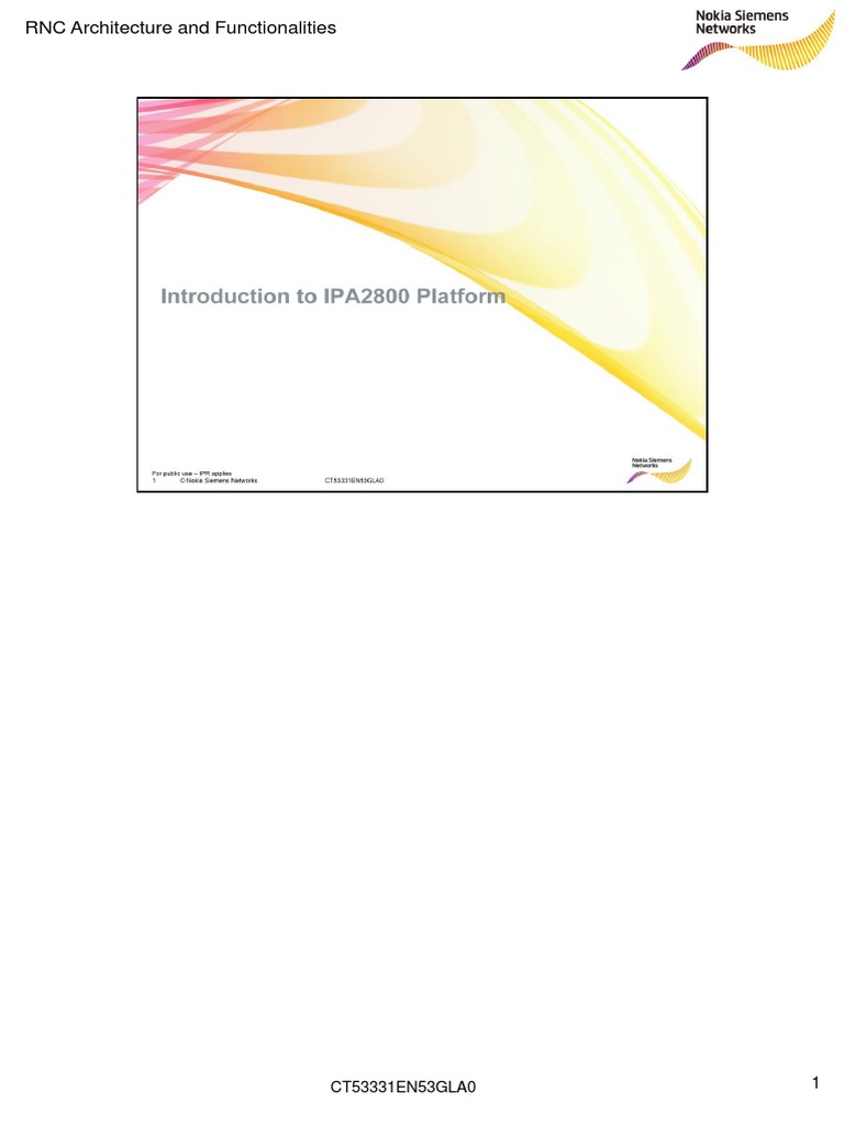 01 01 CT53331EN53GLA0 RNC Architecture and Functionalities | PDF ...