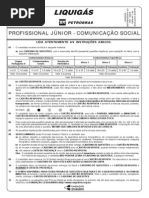 Prova 15 - Profissional Júnior - Comunicação Social
