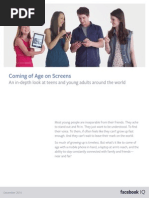 Coming of Age on Screens An in-depth look at teens and young adults around the