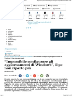 Impossibile Configurare Gli Aggiornamenti Di Windows 7