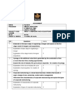 MF0011 & Mergers and Acquisitions