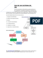 Ciclo de Vida de Un Sistema de Informacion