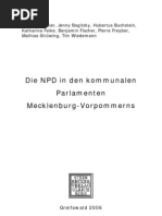 Die NPD in Den Kommunalen Par Lament en Mecklenburg-Vorpommerns