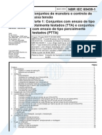NBR IEC 60439-1 (2003) - Conjuntos de Manobra e Controle de BT Pt.1
