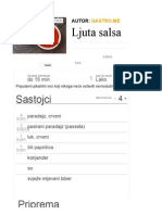 Ljuta Salsa - Recepti - Gastro PDF