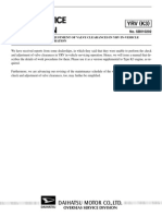 YRV (K3) : Subject: Check and Adjustment of Valve Clearances in Yrv In-Vehicle Servicing Operation