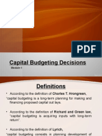 Capital Budgeting-Theory and Numericals