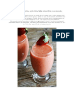 Smoothie de Capsuni