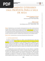 Rildo Cosson - Artigo Sobre Letramento Literário