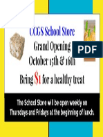 Ccgs School Store Grand Opening 10-15 10-16