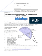 Yr 7 Key Homework (Term 4) - Angles in a Polygon