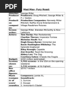 Download Mad Max Fury Road by Hannah Duncan  SN285002393 doc pdf