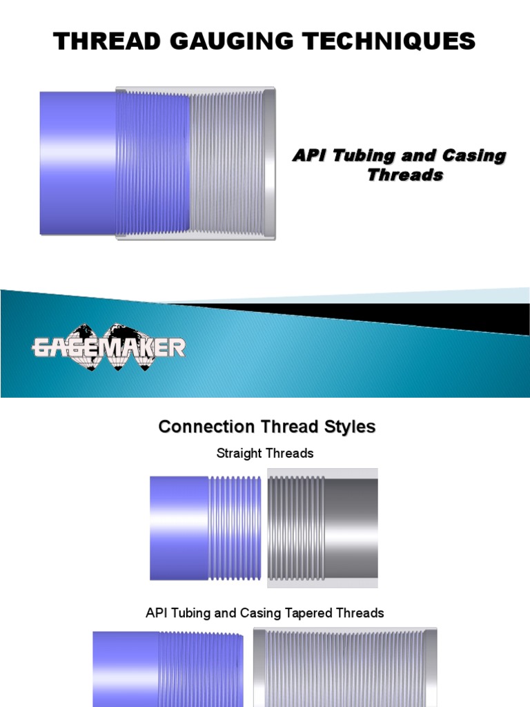 Tubing Casing Thread Training | PDF | Pipe (Fluid Conveyance ...