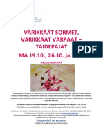 Värikkäät Sormet, Värikkäät Varpaat - Taidepaja 2015 PDF