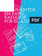 Documentos en Papel Mojados Por El Agua