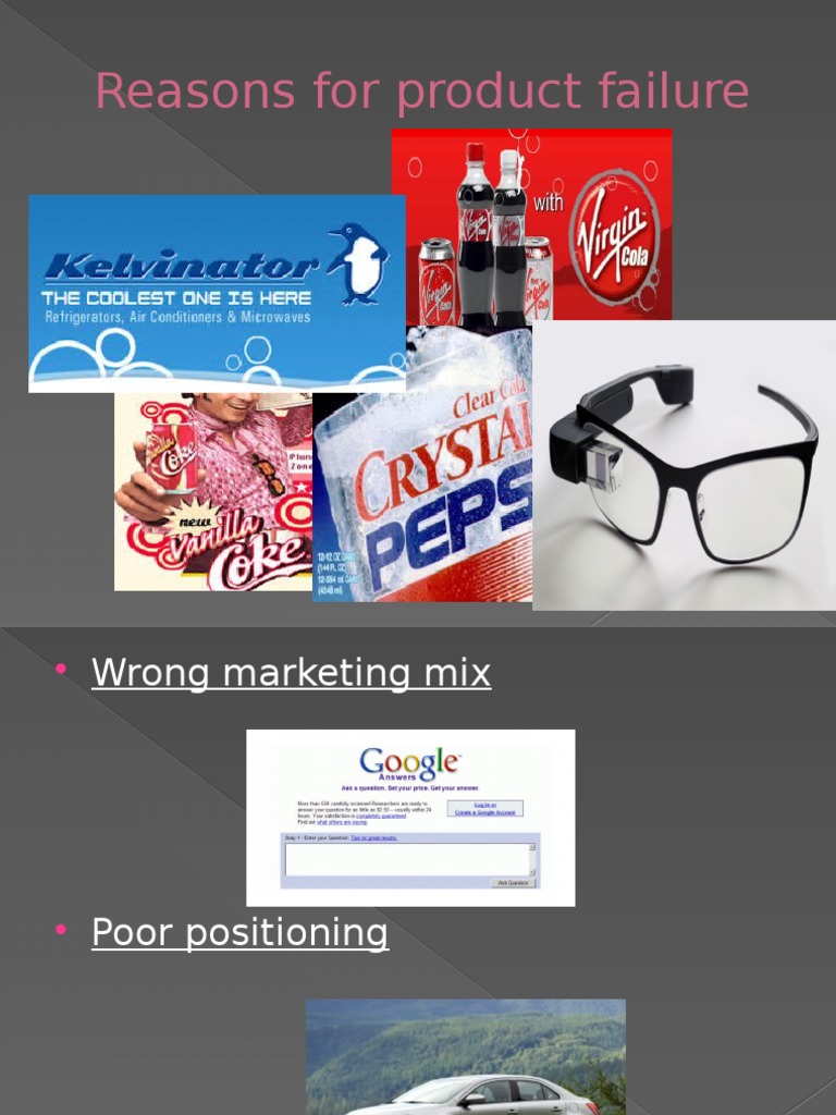 Common Reasons for Product Failures | PDF | Brand | Beverages