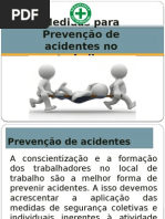 medidas para prevenção de acidentes no trabalho