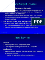 Input and Output Devices