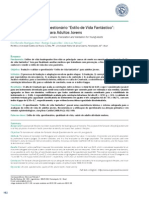 Versão Brasileira Do Questionário Estilo de Vida Fantástico - Tradução e Validação para Adultos Jovens