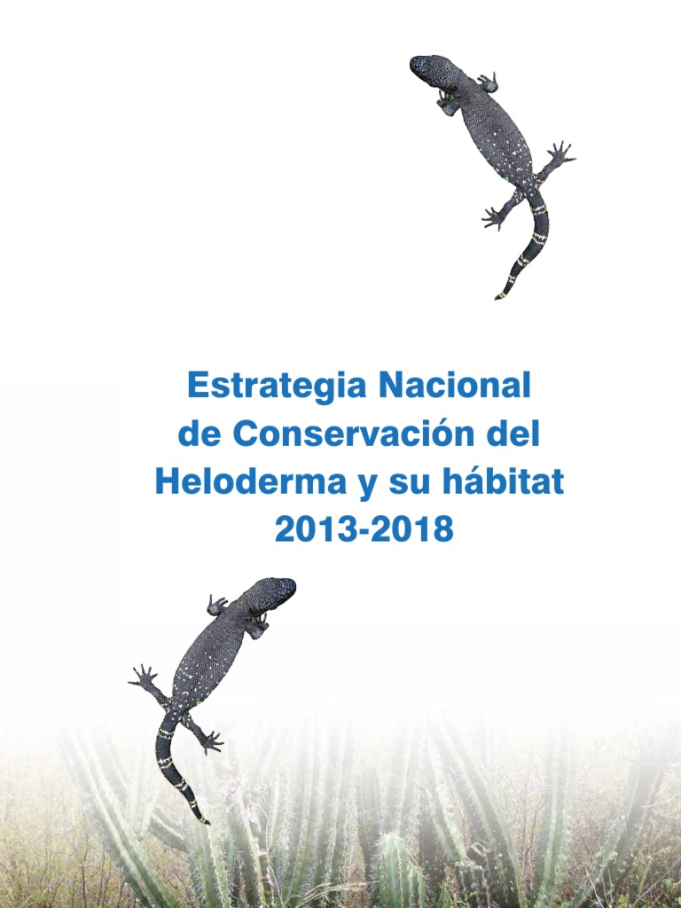 Estrategia Nacional de Conservacion Del Género Heloderma y Su Habitat ...