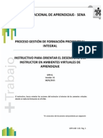 Anexo 3a. INSTRUCTIVO PARA ORIENTAR EL DESEMPEÑO DEL INSTRUCTOR EN AMBIENTES VIRTUALES DE APRENDIZAJE V1