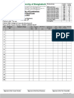 Office of The Controller of Examinations Grade Sheet of Final Exam Summer 2015