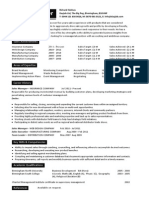 Sales Manager Resume Template 2