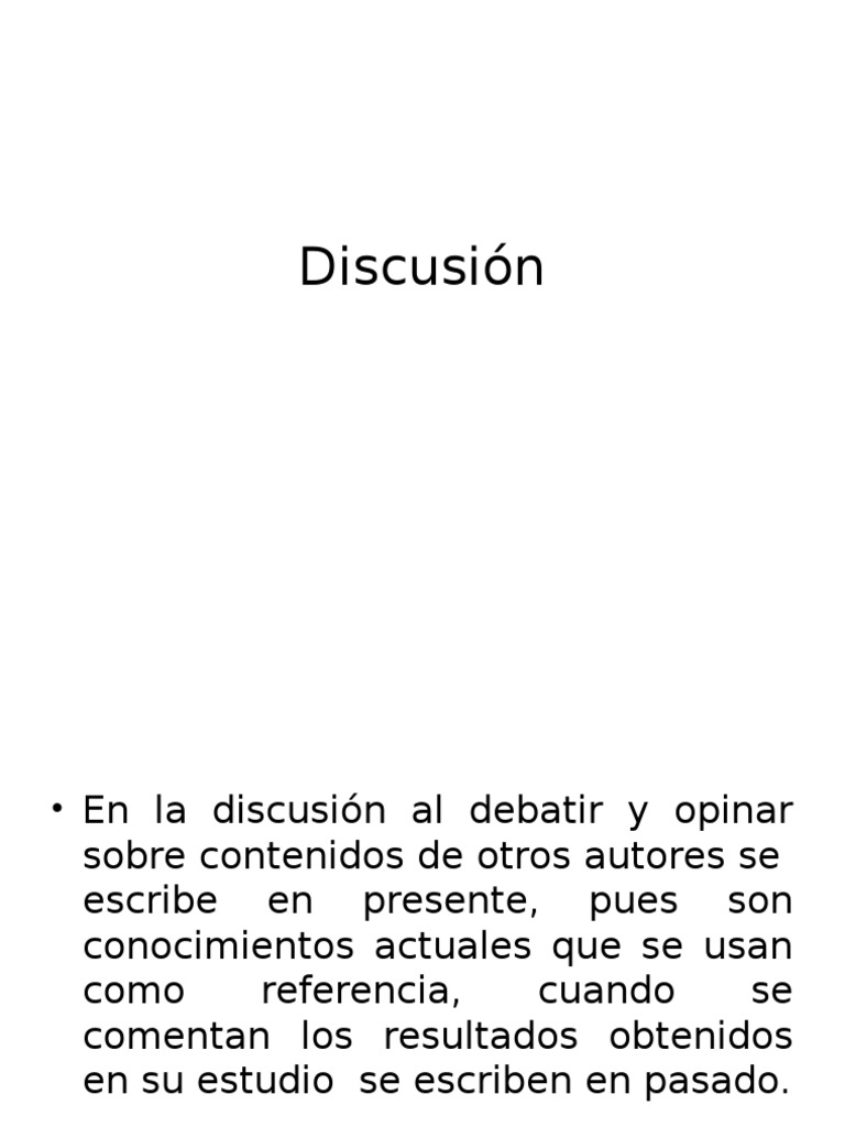 Ejemplos de Discusión en Informes | PDF | Crecimiento personal y ...