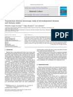 TEM Study of Electrodeposited Rhenium and Rhenium Oxides