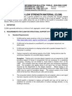 Controlled Low Strength Material (CLSM) : Information Bulletin / Public - Building Code P/BC 2011-121