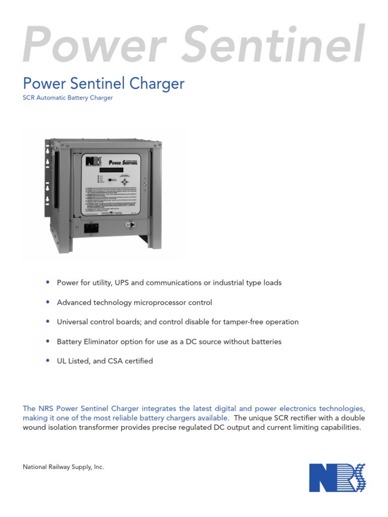 Power Sentinel (2) Battery Charger Electrical Engineering