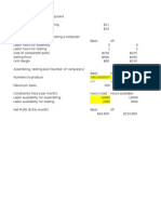 Solver Problem 13 Sep 2015