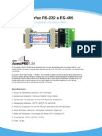 Interfaz RS-232 A RS-485: Convertidor de Datos 485C