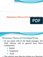 Elementary Theory of Centrifugal Pump