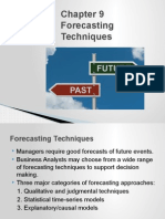 Forecasting Techniques Chapter