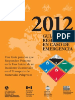 Guia de Respuesta en Caso de Emergencias 2012