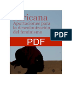 Varias Autoras Africana. Aportaciones Para La Descolonización Del Feminismo