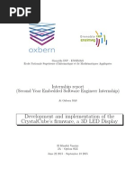 Development and Implementation of The Crystalcube'S Firmware, A 3D Led Display