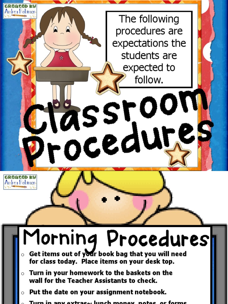 Proceduresintheclassroom | PDF | Homework | Public Toilet