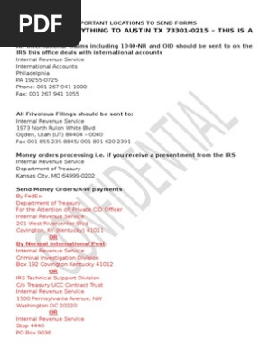 Notes irs