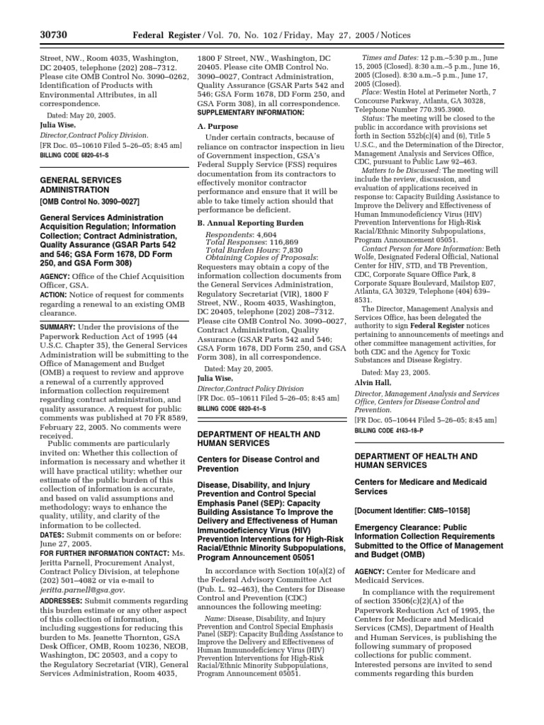 GSA Contract Administration Renewal Notice | PDF | General Services ...