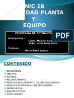 Propiedad Planta y Equipo