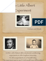 The Little Albert Experiment: Harman and Shivek