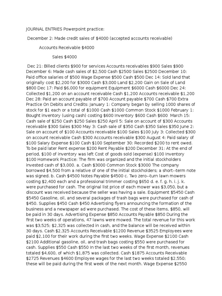 Accounting Midterm Test Jounals | PDF | Expense | Debits And Credits