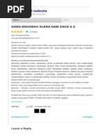 Doa Nabi Yusuf Memikat Wanita