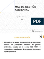 Sistemas de Gestión Ambiental: Blgo. Omar Colán Garay